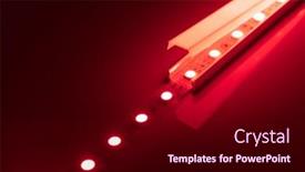  Presentation with led strip - Cool new PPT layouts with led-strip-red-light backdrop and a wine colored foreground