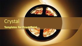  Presentation with led strip - Beautiful presentation design featuring led-strip-warm-light-roll backdrop and a tawny brown colored foreground