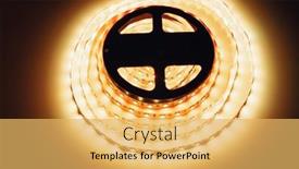  Presentation with led strip - Cool new theme with led-strip-warm-light-roll backdrop and a yellow colored foreground