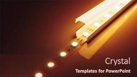  Presentation with led strip - Slide set enhanced with led-strip-warm-light background and a tawny brown colored foreground