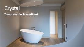  Presentation with bedroom modern - Colorful presentation theme enhanced with led tube - modern bedroom with bathtub luxury backdrop and a gray colored foreground