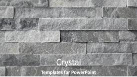  Presentation with granite - Slide deck with ledge - natural stone granite pieces tiles background and a gray colored foreground