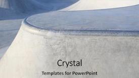  Presentation with concrete - Theme featuring ledge - outdoor skatepark with blue sky background and a light gray colored foreground