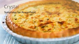  Presentation with salmon - Audience pleasing PPT layouts consisting of leek-quiche-pie-and-smoked backdrop and a yellow colored foreground