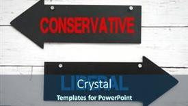  Presentation with conservative business - PPT layouts featuring left-and-right-arrow-sign background and a ocean colored foreground