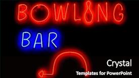  Presentation with blue neon - Slides with left arrow on a black background and a black colored foreground