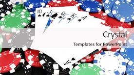  Presentation with spades - Colorful presentation design enhanced with left blank for your logo backdrop and a white colored foreground