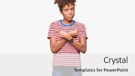  Presentation with african american collaboration - Beautiful theme featuring left overs - beautiful young african american woman backdrop and a  colored foreground