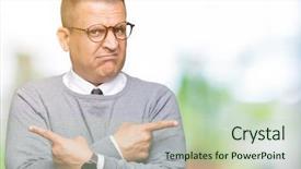  Presentation with bussines - Beautiful theme featuring left overs - middle age bussines arab man backdrop and a soft green colored foreground