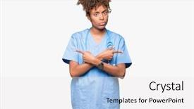  Presentation with african american couples on the marriage - Theme enhanced with left overs - young african american doctor woman background and a  colored foreground