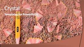  Presentation with well - Slide deck having left side of the frame background and a coral colored foreground