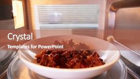  Presentation with chili - PPT layouts consisting of leftover chili cooking inside microwave background and a red colored foreground