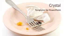  Presentation with satellite dish satellite dish design - Cool new slides with leftover food - leavings on a dish backdrop and a cream colored foreground