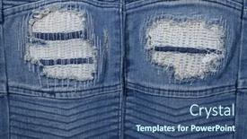  Presentation with texture jeans texture denim - Slides consisting of leg-jeans-torn-denim-texture background and a ocean colored foreground