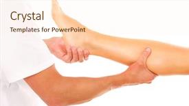  Presentation with thinking - Audience pleasing presentation theme consisting of leg muscle - portrait of a mature elegant backdrop and a lemonade colored foreground