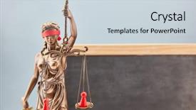  Presentation with blind - Presentation theme enhanced with legal advice and law background and a sky blue colored foreground