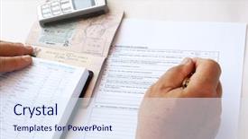  Presentation with health security - Amazing presentation having legal affairs - man filling security health clearance backdrop and a sky blue colored foreground