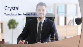  Presentation with notary - Cool new theme with legal andsocial justice - young male notary working backdrop and a sky blue colored foreground