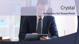  Presentation with notary - Slide deck with legal andsocial justice - young male notary working background and a  colored foreground