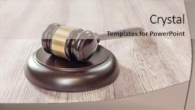  Presentation with legal - Cool new PPT layouts with legal background - judge gavel on the brown backdrop and a soft green colored foreground