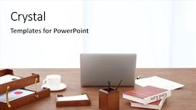  Presentation with legal - Beautiful presentation theme featuring legal background - lawyer workplace in office backdrop and a white colored foreground