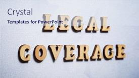  Presentation with legal - Audience pleasing slide deck consisting of legal-coverage-text backdrop and a sky blue colored foreground