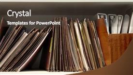  Presentation with full page business services - PPT layouts having legal document - office shelf full of business background and a  colored foreground