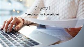  Presentation with legal - Slides with legal expert working in cafe background and a light gray colored foreground