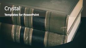  Presentation with law case - Cool new PPT theme with legal law books backdrop and a gray colored foreground