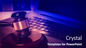  Presentation with legal - Theme enhanced with legal-law-concept-image-gavel background and a navy blue colored foreground