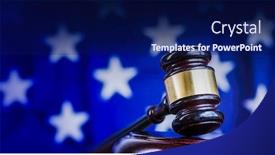  Presentation with law - Audience pleasing slide set consisting of legal-law-concept-image-gavel backdrop and a navy blue colored foreground