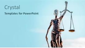  Presentation with legal - Colorful theme enhanced with legal-law-concept-image-scales backdrop and a arctic colored foreground