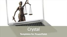  Presentation with legal - Slide deck with legal law concept image scales background and a gray colored foreground