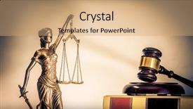  Presentation with legal - Slide set with legal law concept image background and a coral colored foreground