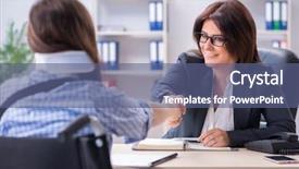  Presentation with liability insurance - Amazing presentation theme having legal liability - injured employee visiting lawyer backdrop and a ocean colored foreground