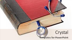  Presentation with legal medicine - Presentation design having legal medicine - blue stethoscope liegtn background and a lemonade colored foreground