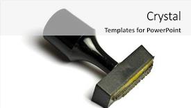  Presentation with legal - Cool new slides with legal pad - black stamp isolated on white backdrop and a white colored foreground