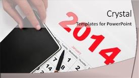  Presentation with calendar of november 2018 - PPT theme having legal pad - closeup of a desk background and a white colored foreground