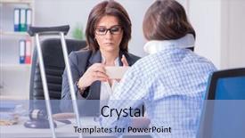  Presentation with employee recongnition - PPT theme enhanced with legal pad - injured employee visiting lawyer background and a light blue colored foreground