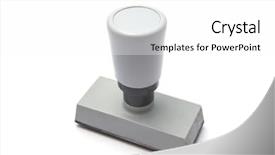  Presentation with legal - Slides enhanced with legal pad - stamp isolated on white background background and a white colored foreground