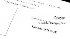  Presentation with legal - Beautiful PPT theme featuring legal papers a notice backdrop and a white colored foreground