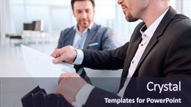  Presentation with financial report - PPT layouts with legal reports - close up businessman is analyzing background and a wine colored foreground