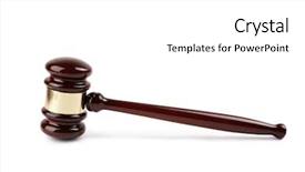  Presentation with legal - PPT layouts featuring legal system - gavel background and a white colored foreground
