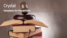  Presentation with legal - Slides featuring legal system concept judge's background and a violet colored foreground