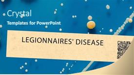  Presentation with disease infection - Presentation theme consisting of legionnaires-disease-bacterial-infection background and a ocean colored foreground