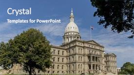  Presentation with legislative - PPT layouts enhanced with legislative branch of the government background and a ocean colored foreground