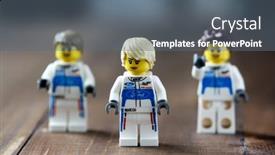  Presentation with lego - Cool new presentation design with lego-toys-car-mechanic-figure backdrop and a gray colored foreground