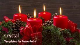  Presentation with christmas advent - Audience pleasing slide set consisting of legos - advent wreath for christmas backdrop and a wine colored foreground
