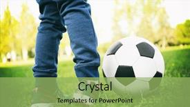  Presentation with fried egg close up view - Cool new theme with legs and ball on green backdrop and a yellow colored foreground