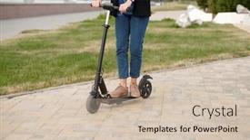  Presentation with hands down - Slides consisting of legs-and-hands-of-young background and a soft green colored foreground